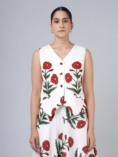 Tilo Waistcoat- Maroon