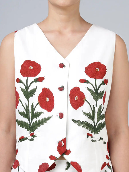 Tilo Waistcoat- Maroon