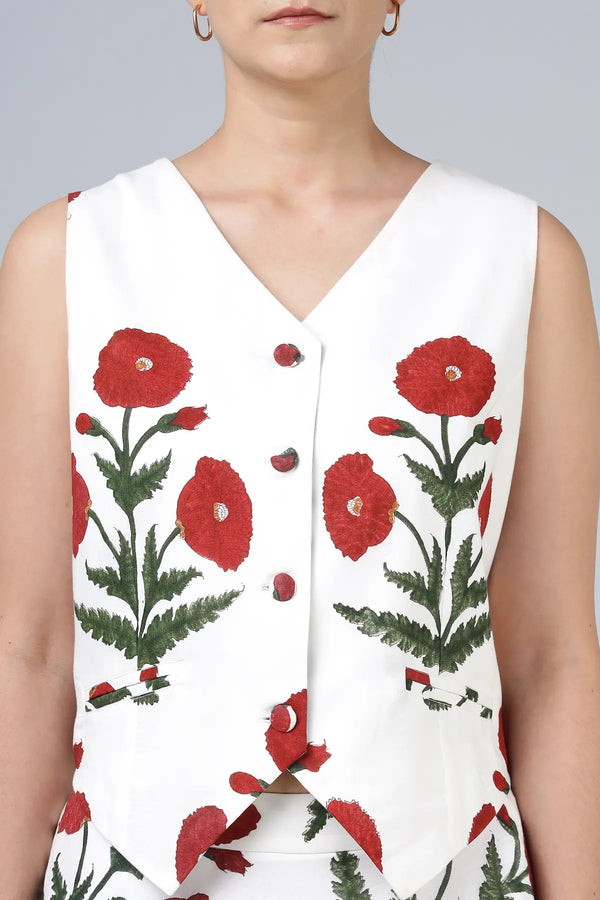 Tilo Waistcoat- Maroon