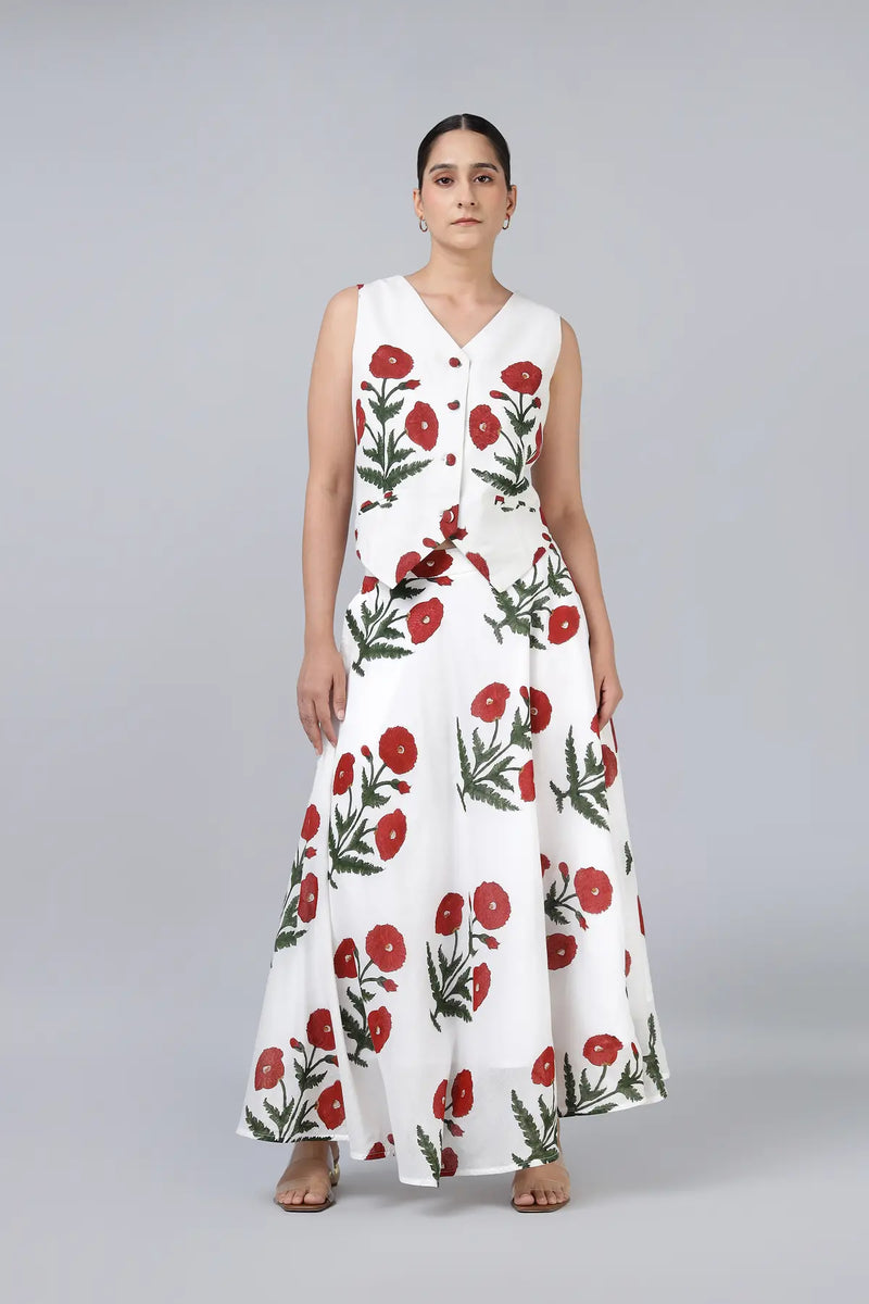 Jamuna Skirt- Maroon