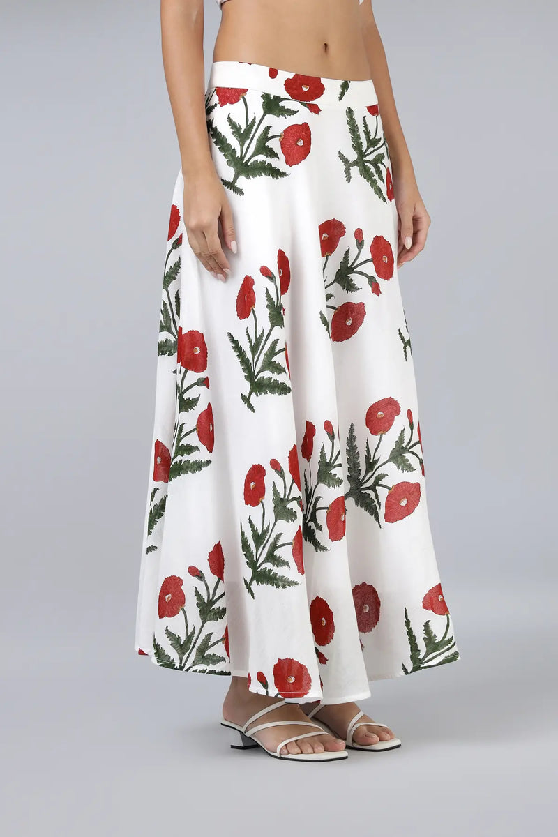 Jamuna Skirt- Maroon