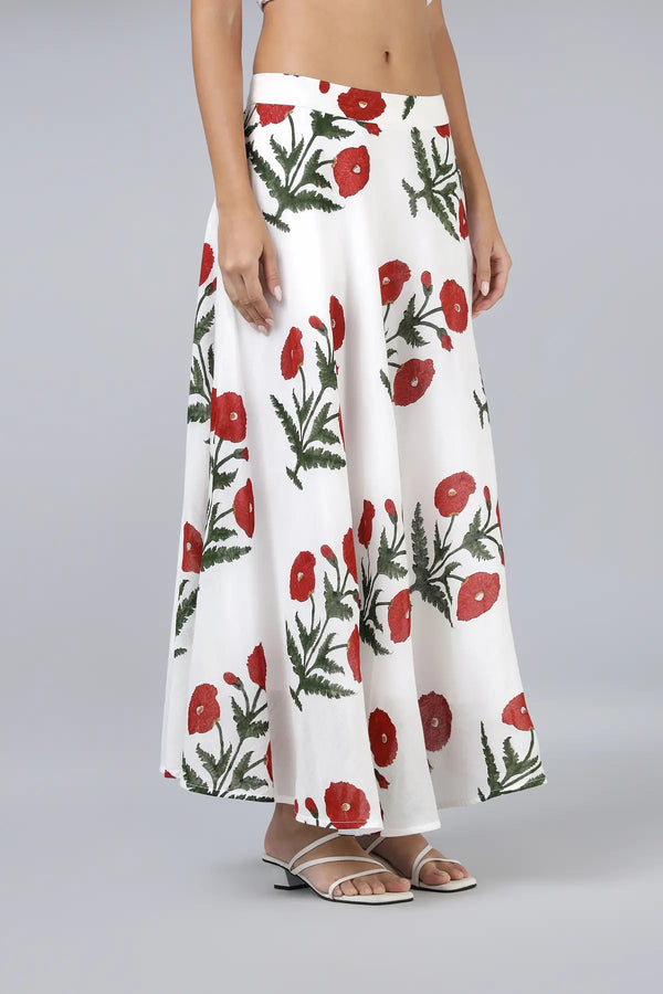 Jamuna Skirt- Maroon