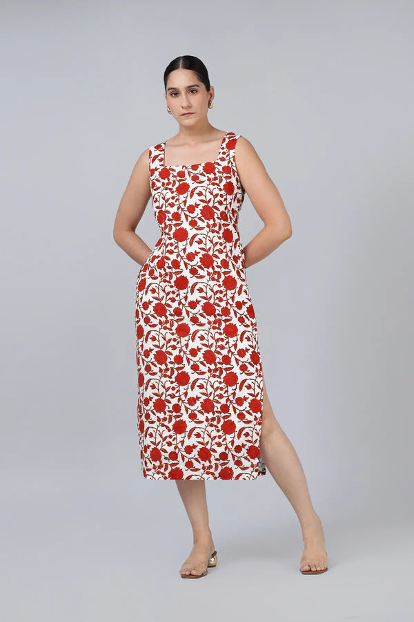 Indri Dress- Red