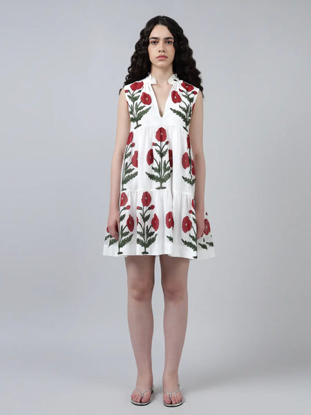 Maya Dress-Maroon