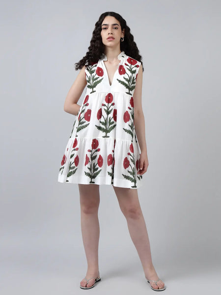 Maya Dress-Maroon