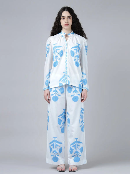 Rukmini Shirt- Sky Blue
