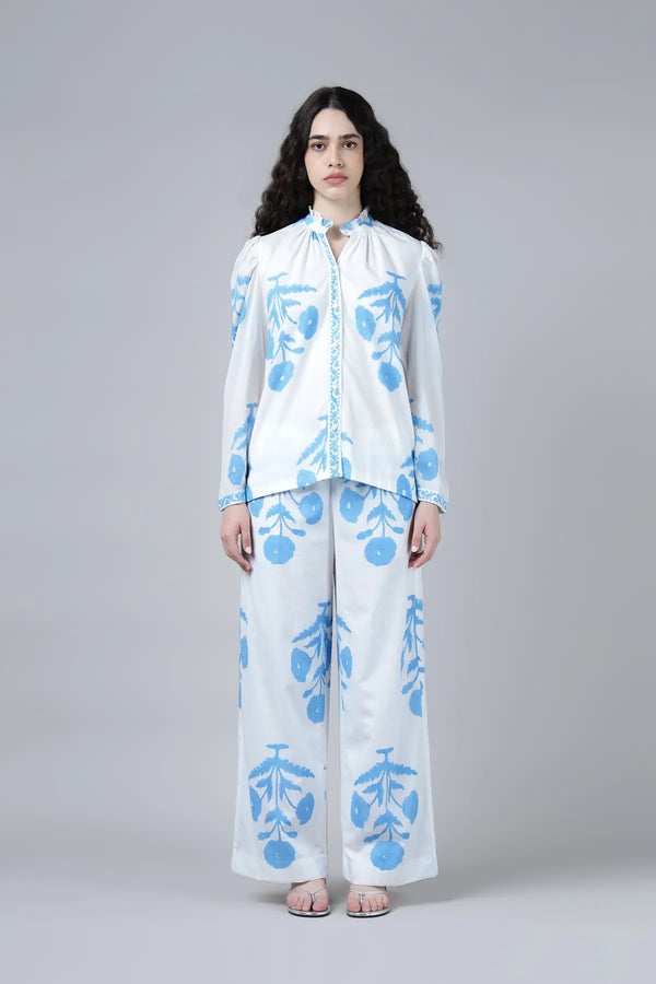 Rukmini Shirt- Sky Blue