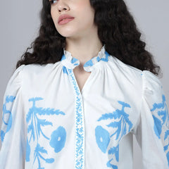 Rukmini Shirt- Sky Blue