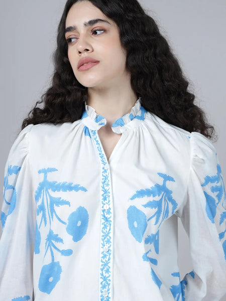 Rukmini Shirt- Sky Blue