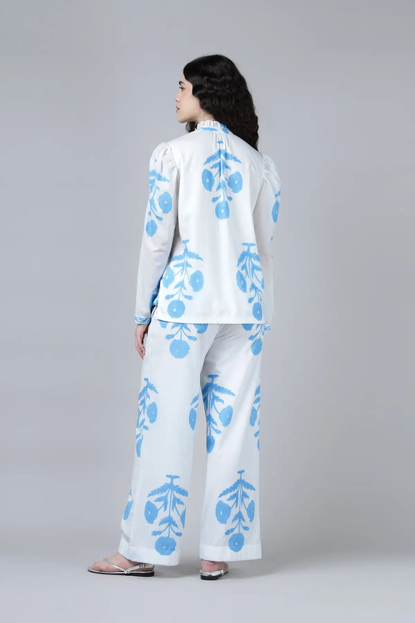 Rukmini Shirt- Sky Blue