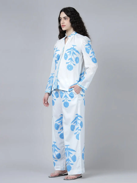Rukmini Shirt- Sky Blue