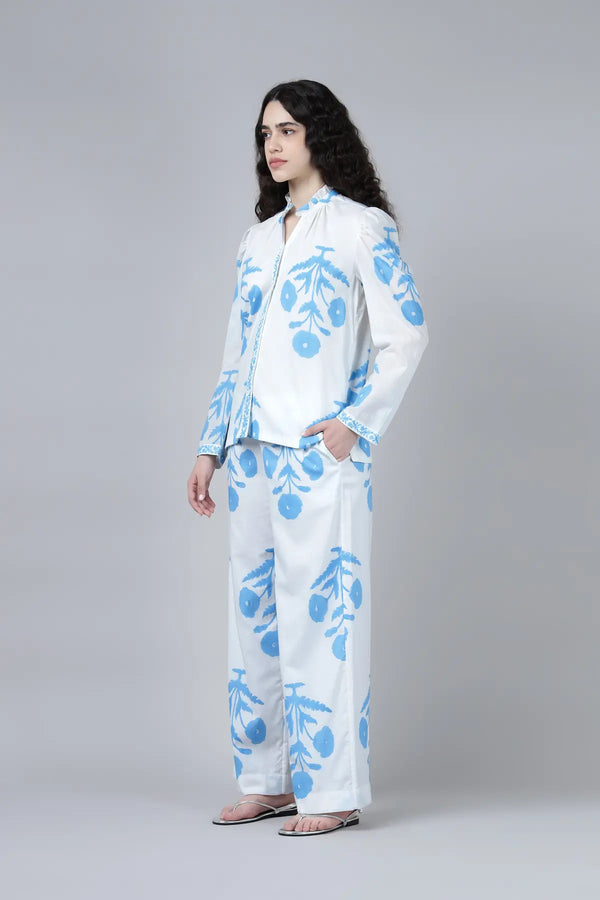 Rukmini Shirt- Sky Blue