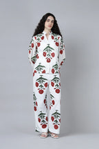 Geeta Shirt- Maroon Poppy