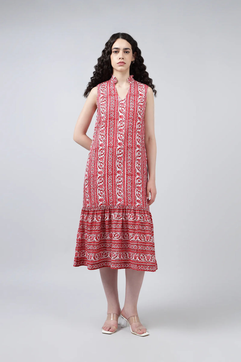 Rajo Dress- Red