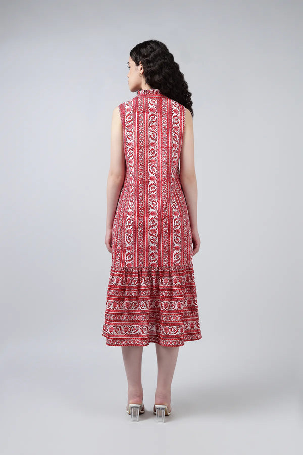 Rajo Dress- Red