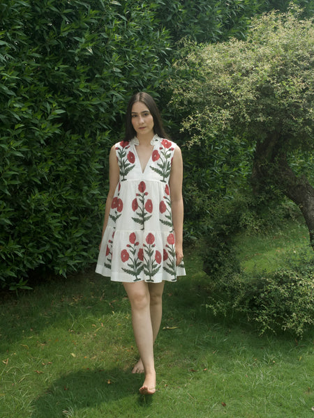 Maya Dress-Maroon