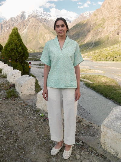 Changna Top in Blue