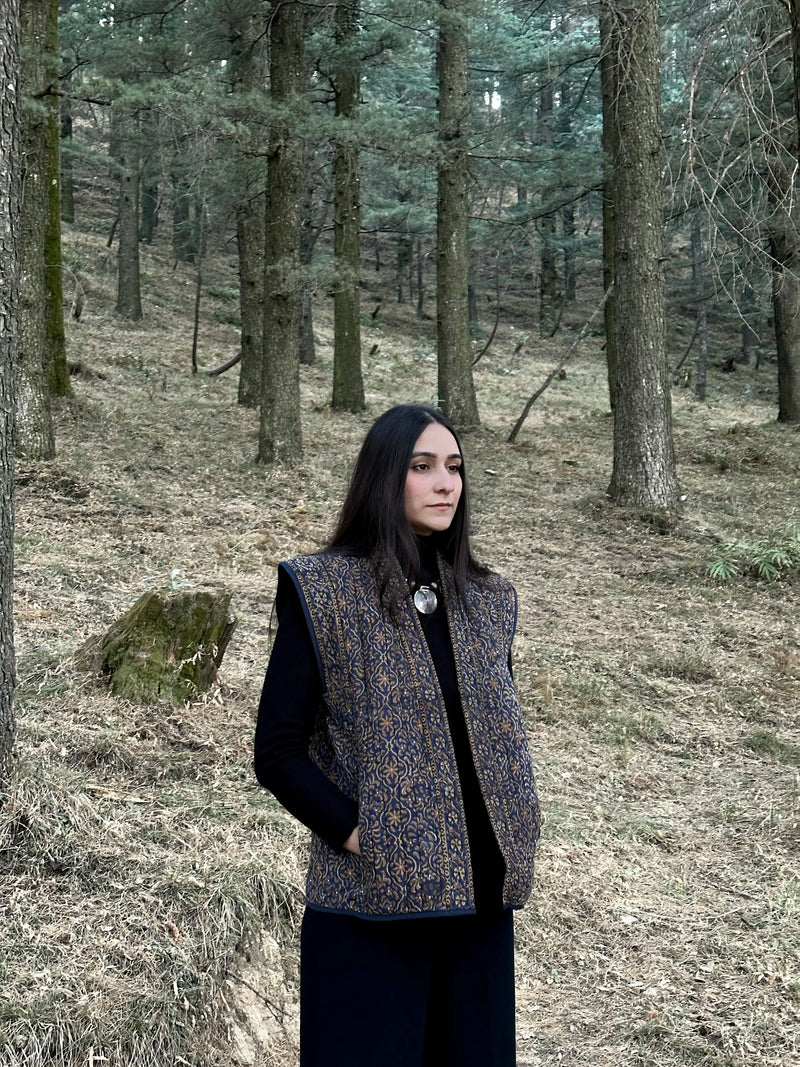 What Remains Kimono Jacket in Navy