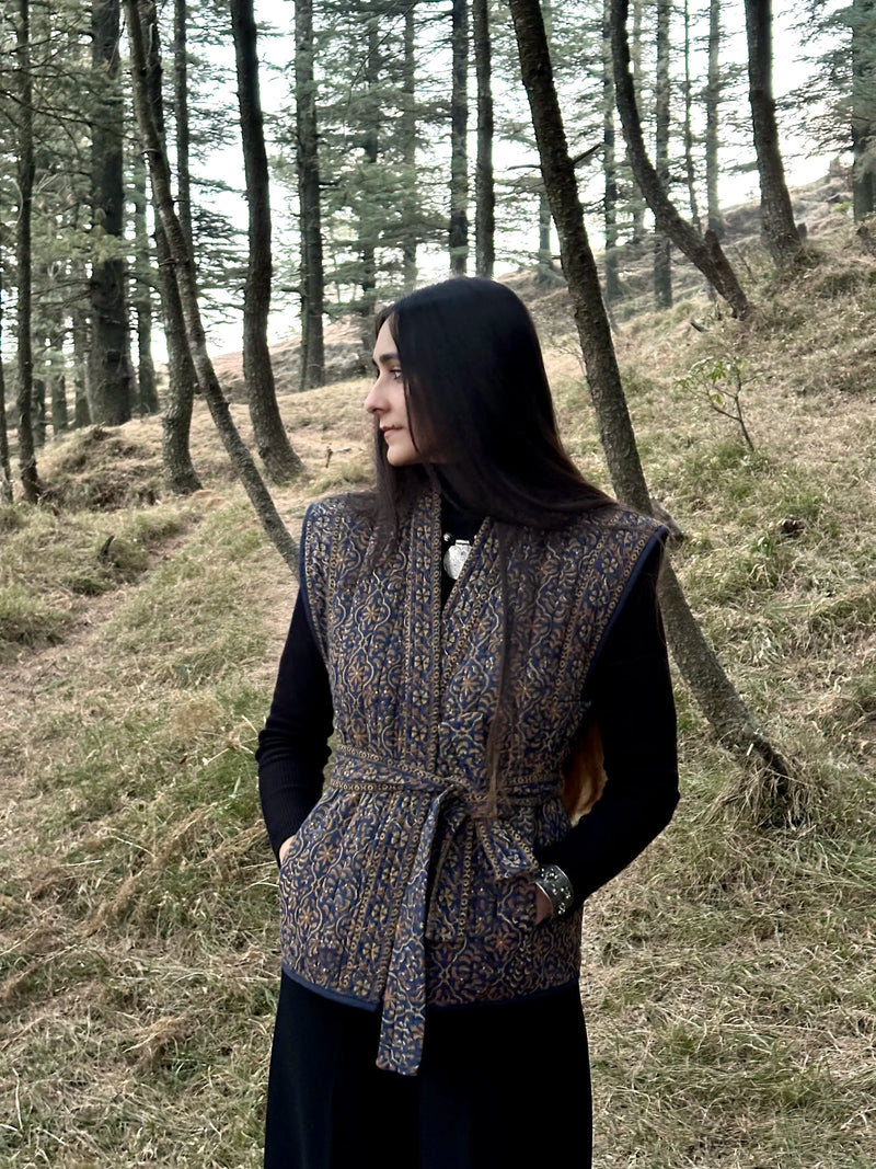 What Remains Kimono Jacket in Navy