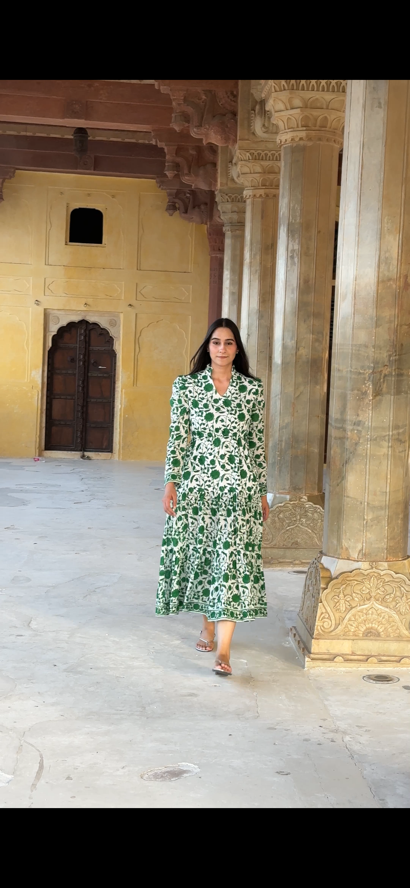 Mehro Dress- Green