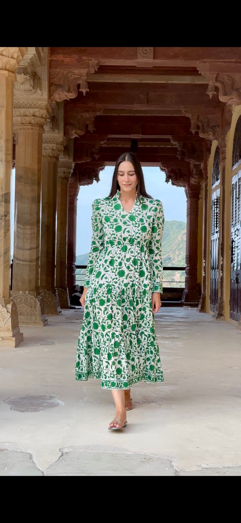 Mehro Dress- Green