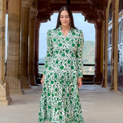 Mehro Dress- Green
