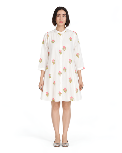 Suru Midi Dress in Pink