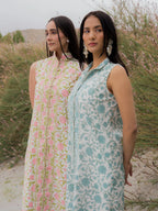 Heera Sleeveless Dress - Pink