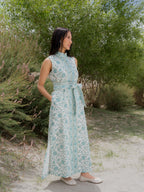 Heera Sleeveless Dress - Blue