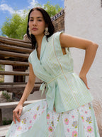 The Alchi Top in Blue