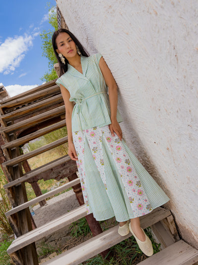 The Alchi Skirt in Blue