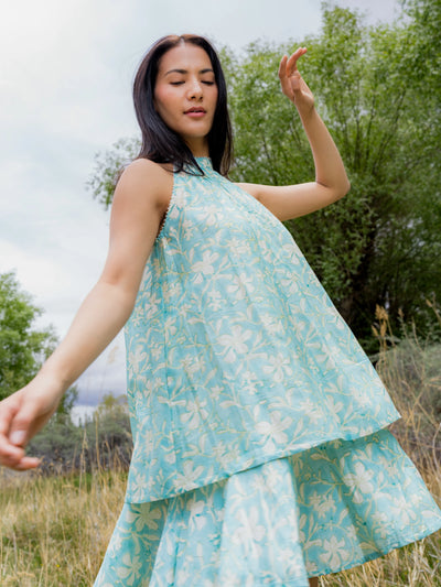 The Lha Dress Blue