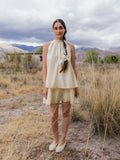The Lha Dress in Beige
