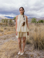 The Lha Dress in Beige