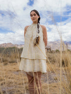 The Lha Dress in Beige