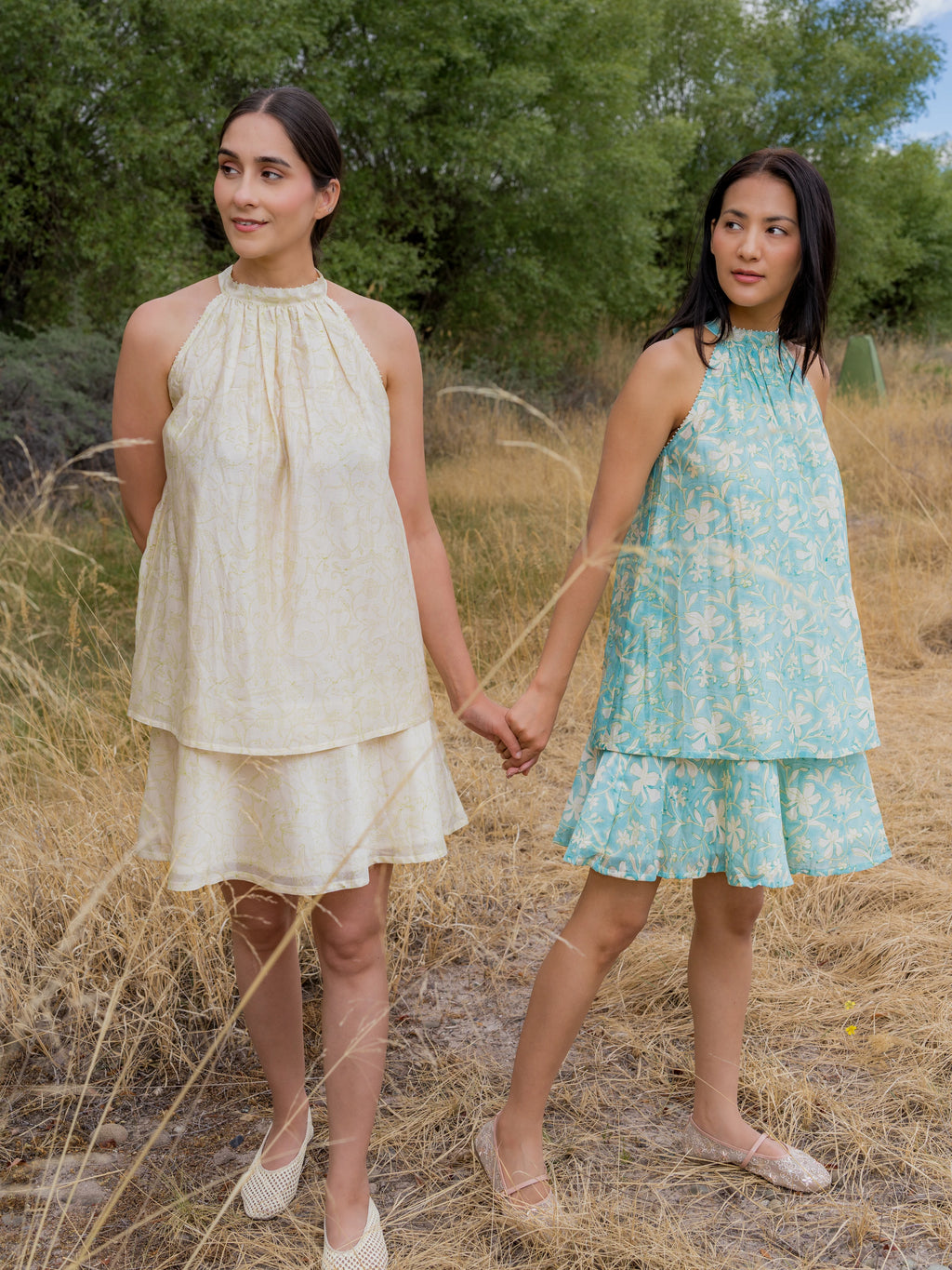The Lha Dress in Beige