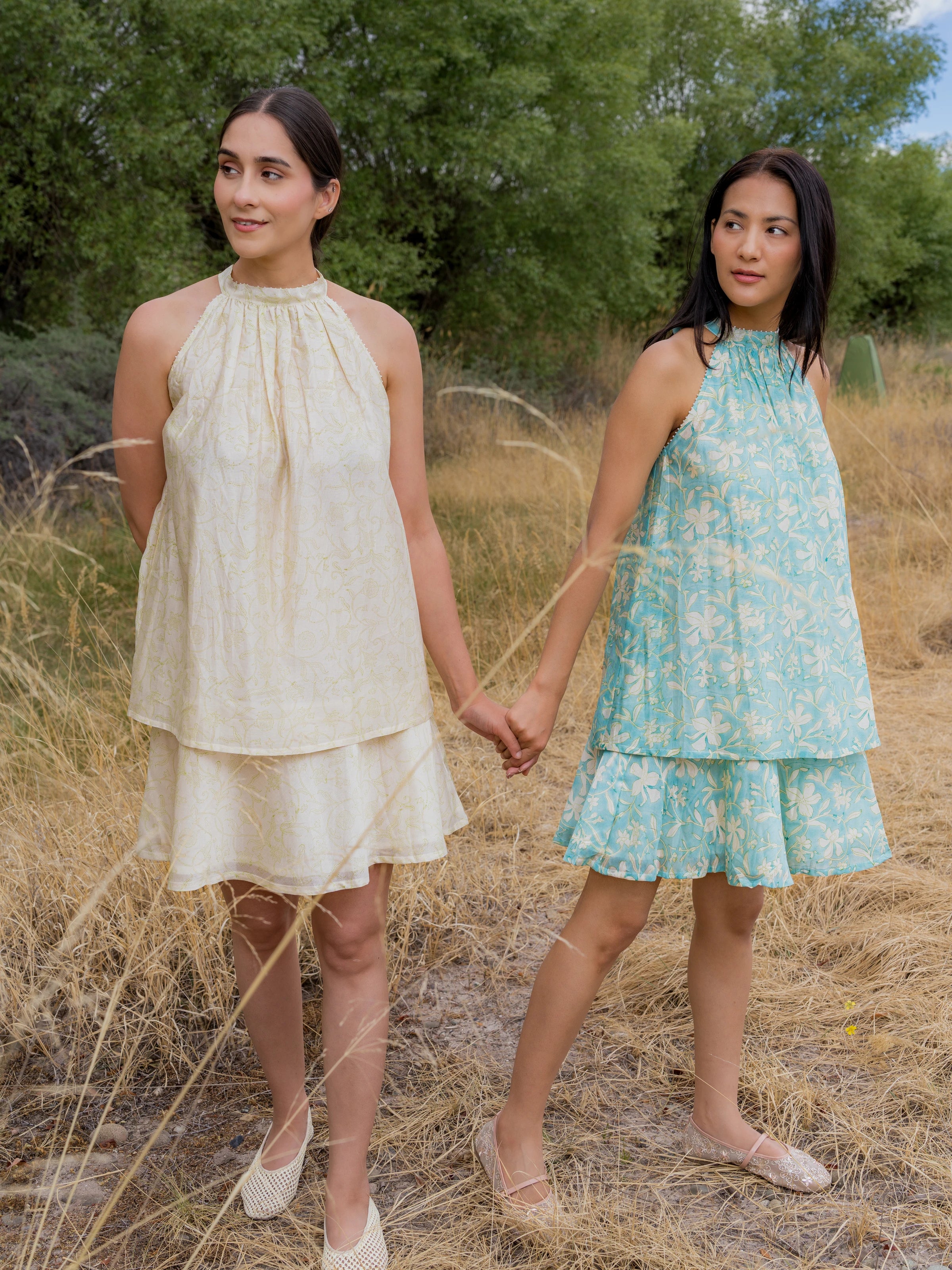The Lha Dress in Beige