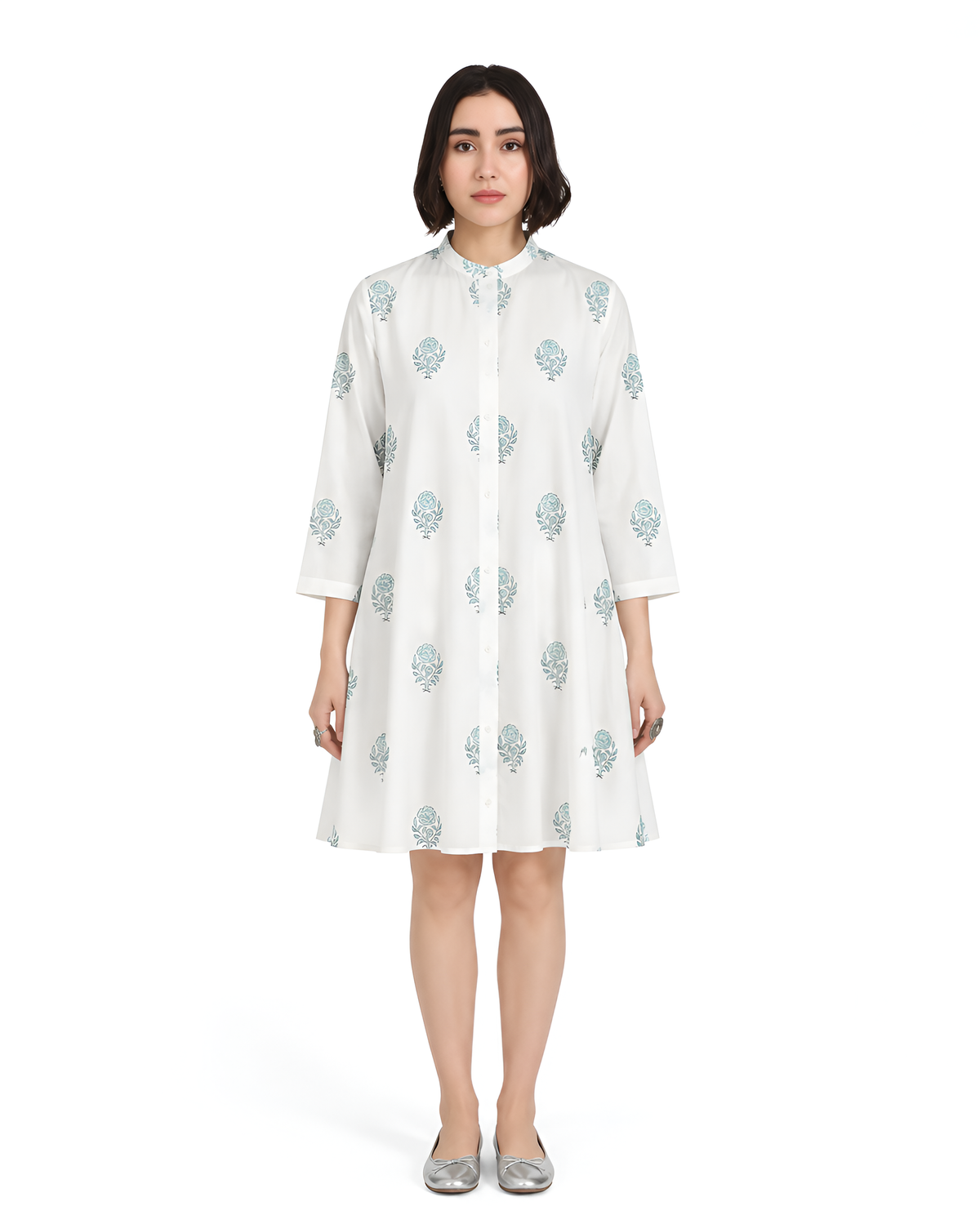 Suru Midi Dress in Blue