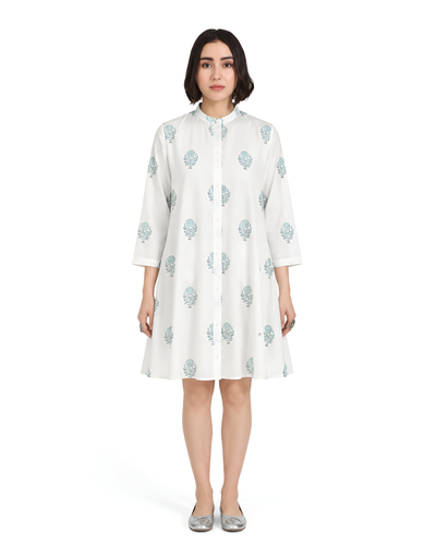 Suru Midi Dress in Blue