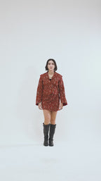 Still Kinda Here Crop Jacket In Rust