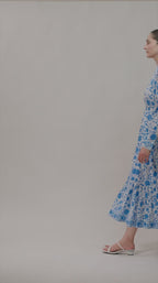 Mehro Dress- Blue