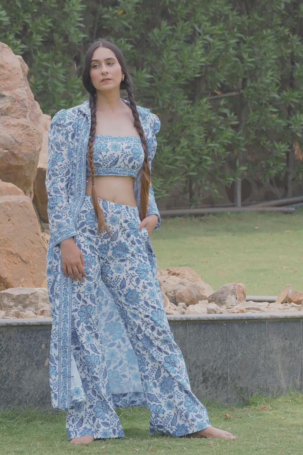 Heera Dress- Blue